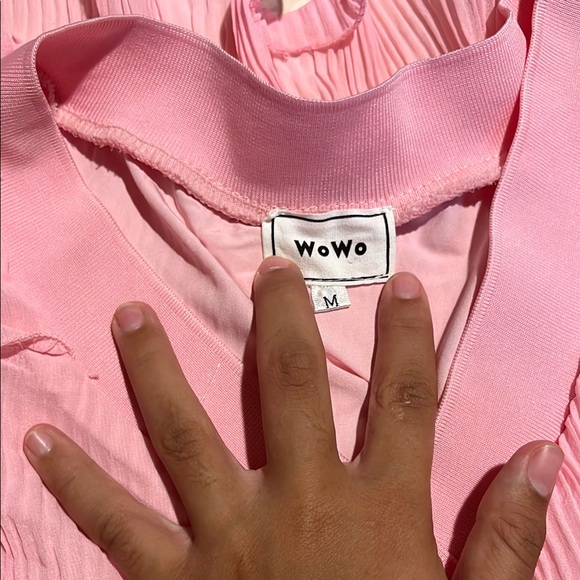 Pink Ruffled Kids Dress - Picture 3 of 5